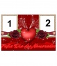 Frame for two photos of love, complimenting the Valentine's Day, Valentine's Day. Use this effect to create a CUSTOM card, online and free.