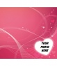 Congratulates this Valentine with this card with a pink heart as a picture frame