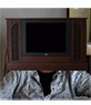 Animation to make your own photo, in which a television serras turns off and on