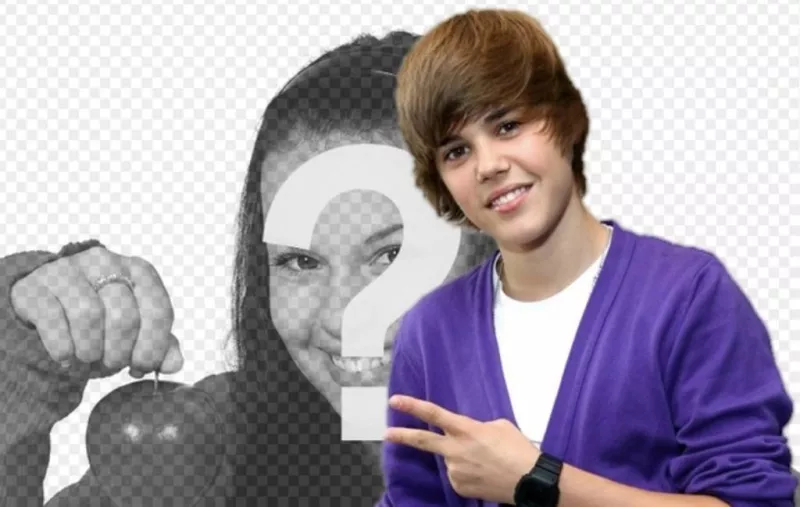 Photomontage to take a picture with Justin..