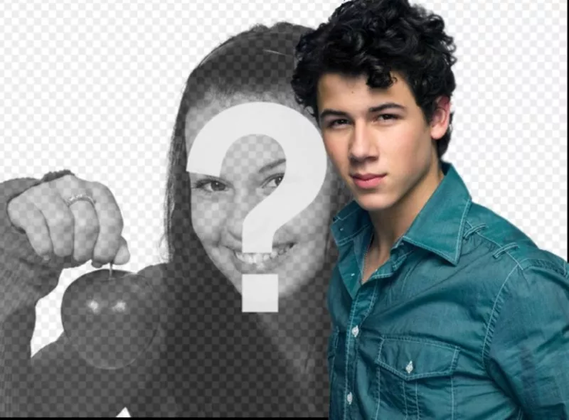 Make a photo effect together with Nick Jonas. Photomontage with..