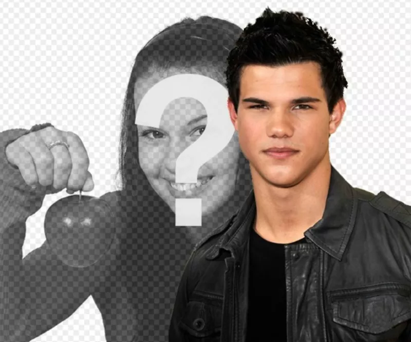Photo montage with Taylor Lautner of New Moon. ..