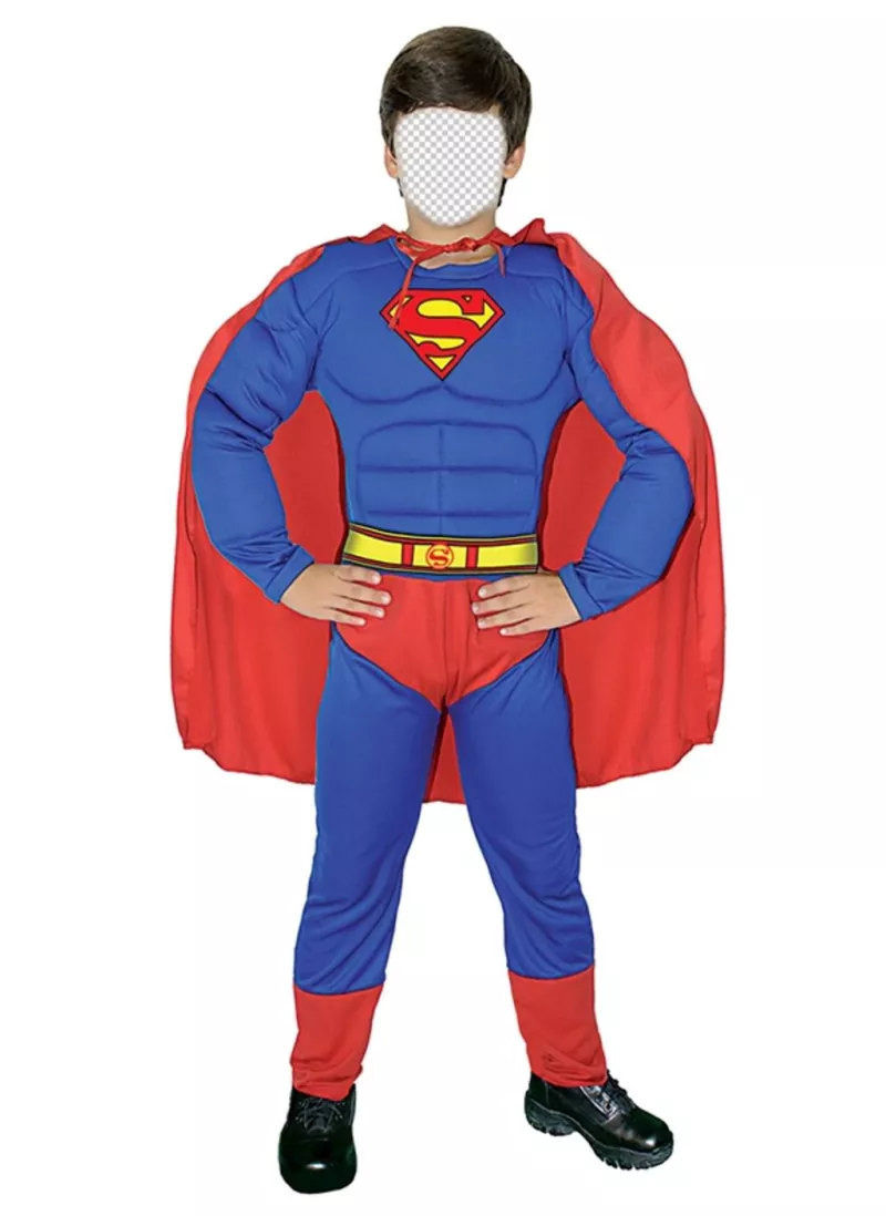 Free photomontage to disguise your son as Superman ..