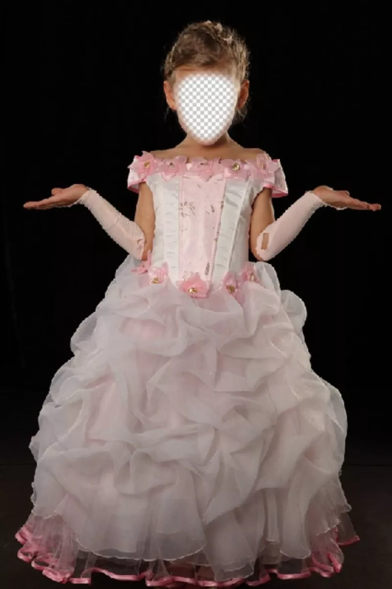Become a little princess with this photomontage ..