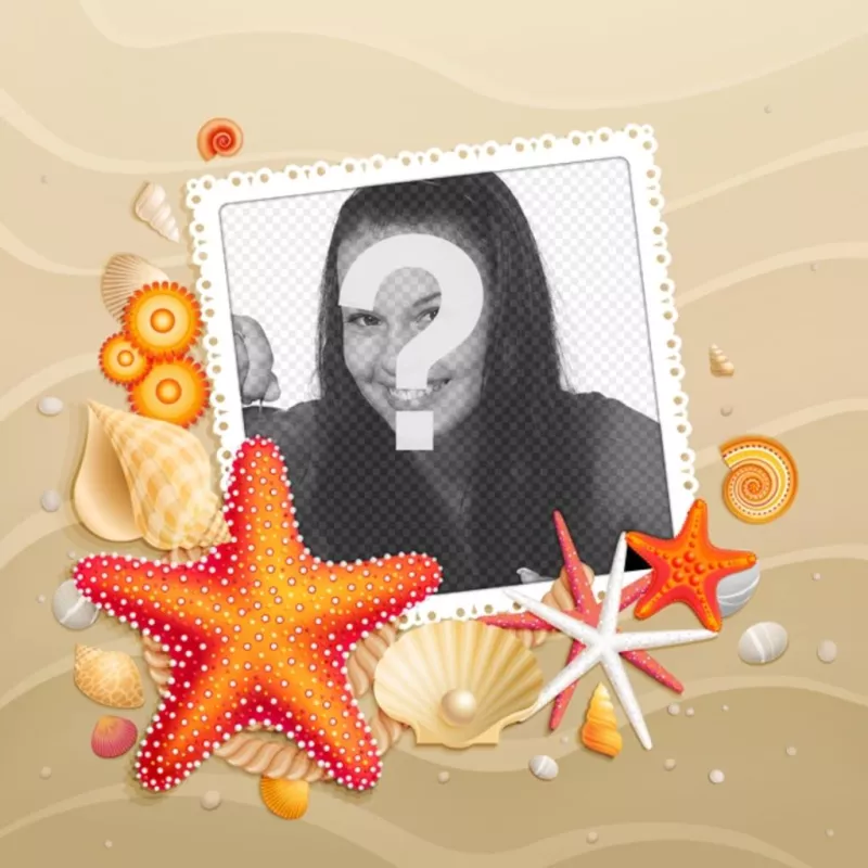 Customize your avatar with a beach background with starfish summer for facebook and..