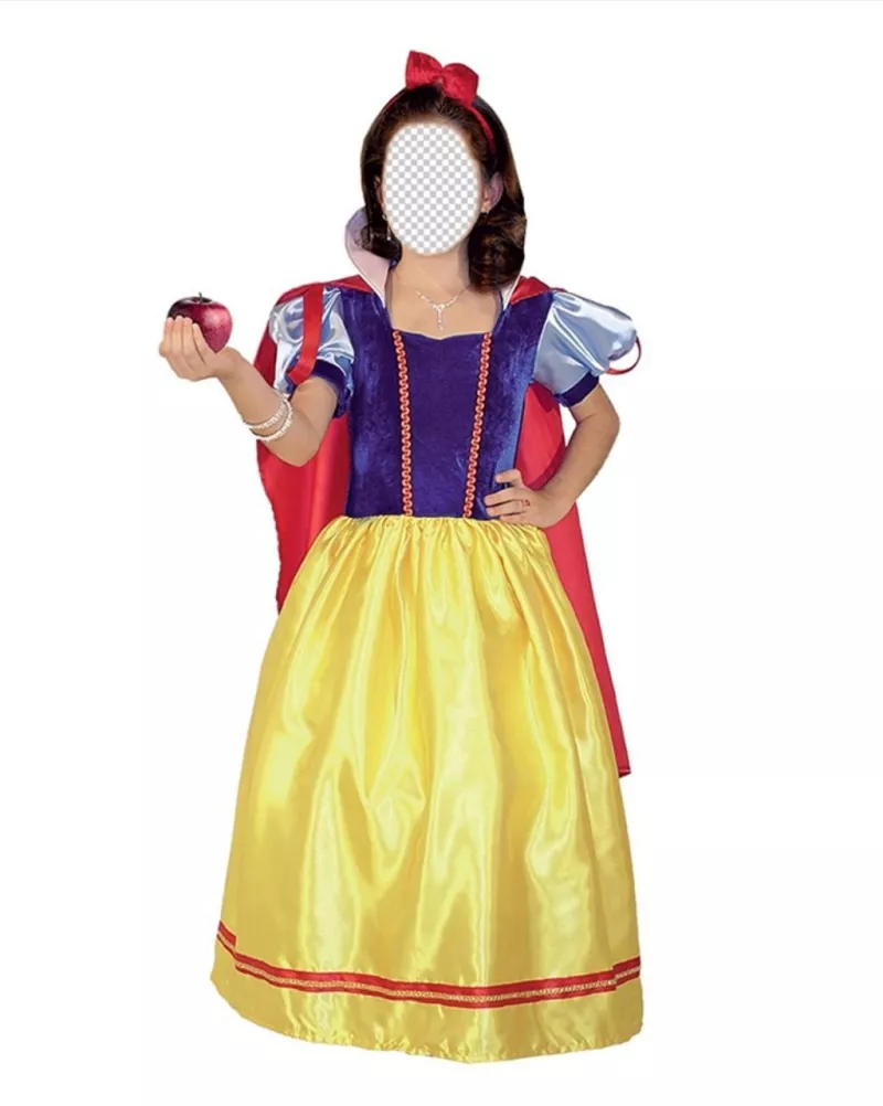 Photomontage of Snow White to put your face online ..