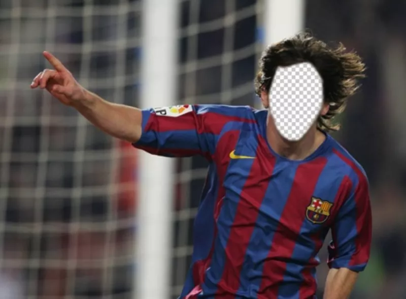 Put a face to the soccer player Lionel Messi with this photomontage ..