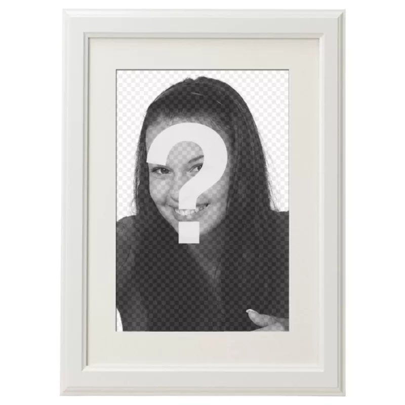 Elegant and minimalist white photoframe to decorate your favorite photos and send them by email or whatsapp and social media..