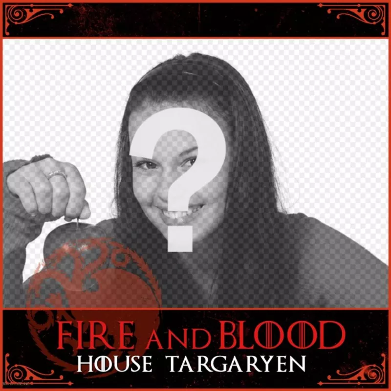 Targaryen's Game of Thrones themed frame to get your profile picture. ..