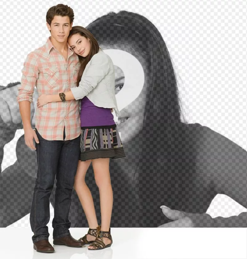 Photomontage with two of the stars of Camp Rock 2.  ..