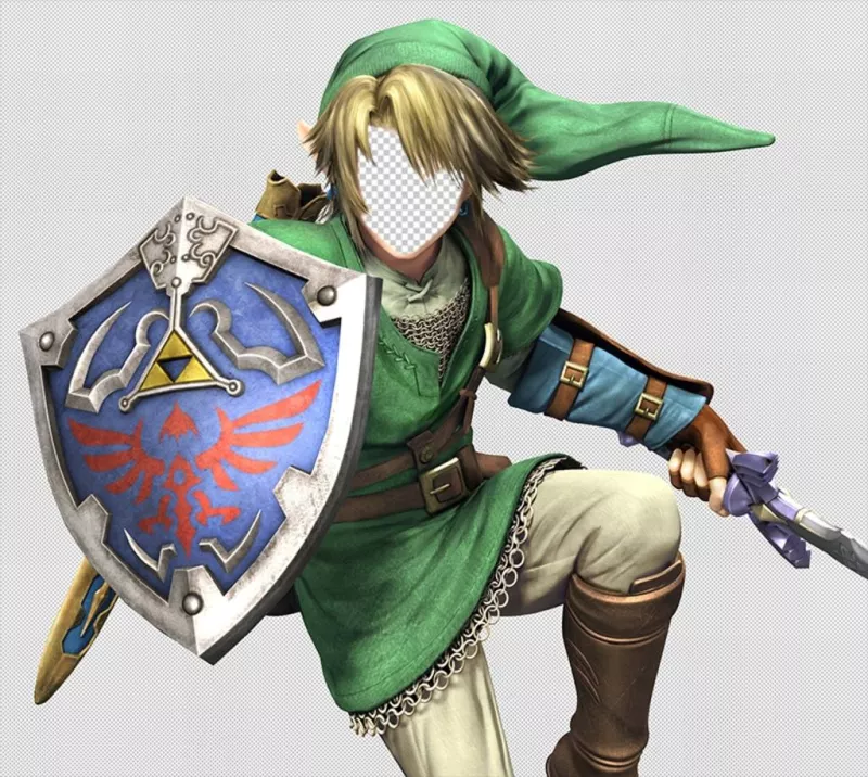 Editable photomontage to be Link, from the game Zelda ..