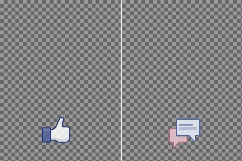 Margins for facebook photo strip with "like" and "share." ..