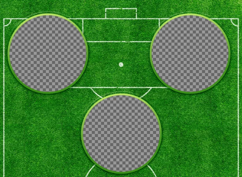 Collage to create your perfect football stars team with three shots. ..