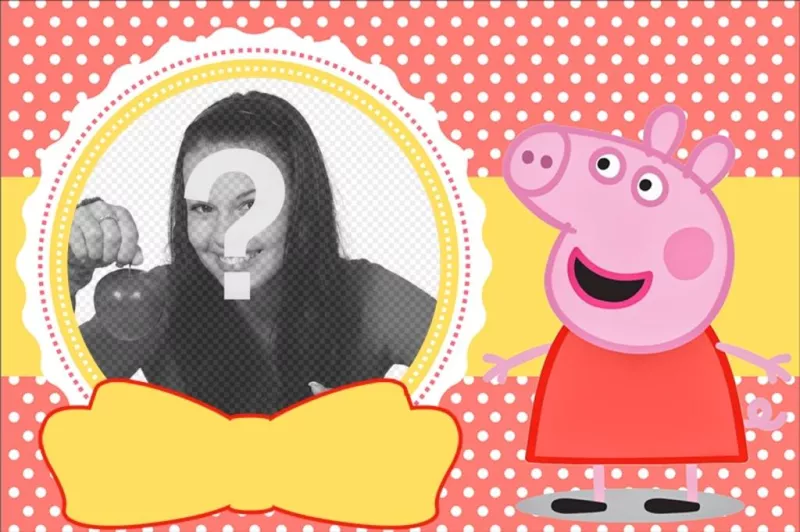 Peppa Pig collage for todlers ..