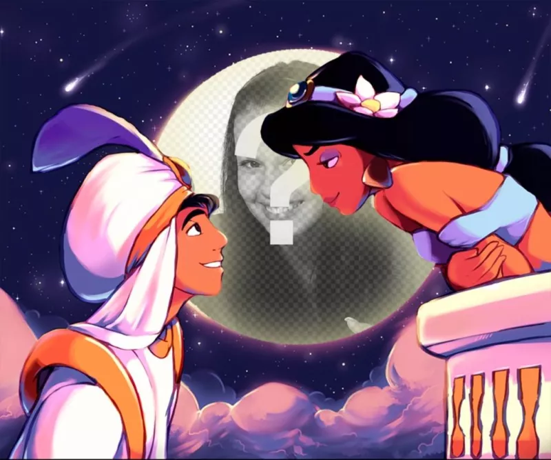 Photomontage of the movie Aladdin ..