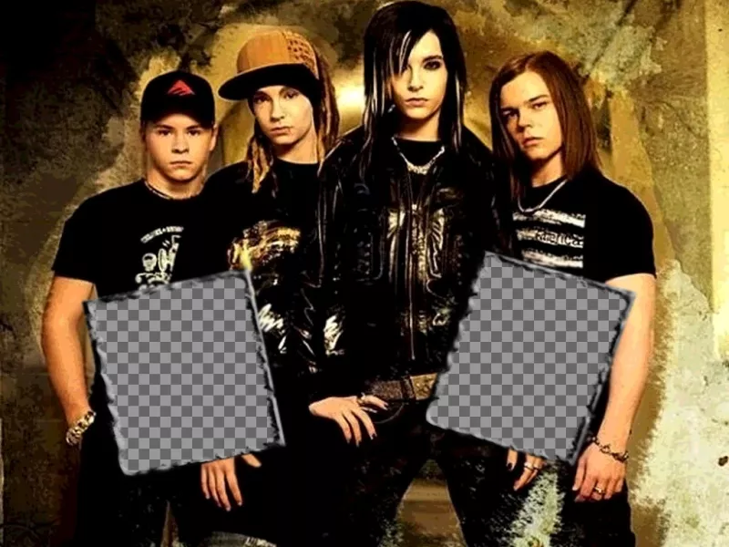 Wallpaper of Tokio Hotel customizable with two..