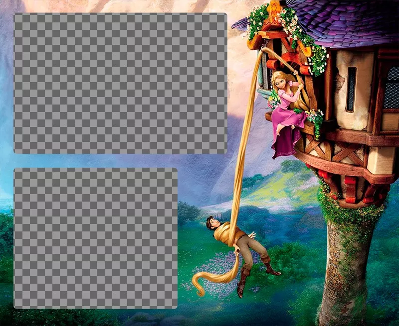 Photomontage for two photos of Tangled ..