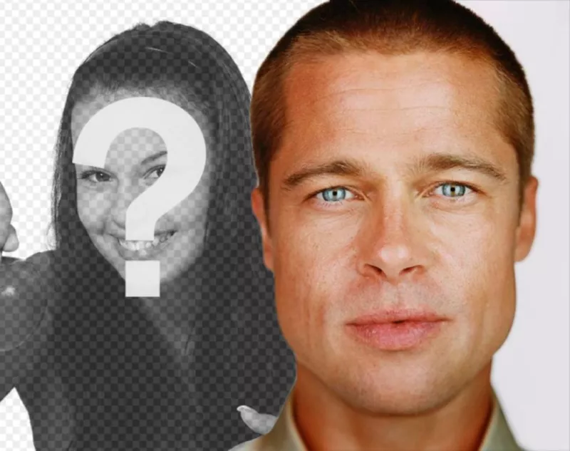 Photomontage for your photos with Brad Pitt ..
