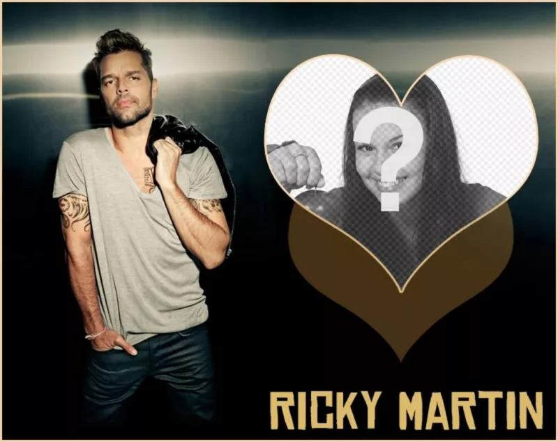 Collage for your photos with Ricky Martin ..
