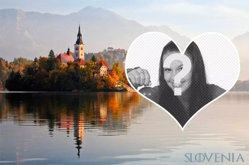 Postcard of Slovenia to decorate your photo ..