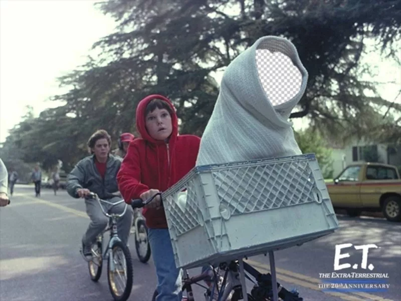 Photomontage of ET to put your face on the alien ..