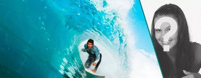 Customizable Facebook cover photo with an image of a surfer ..