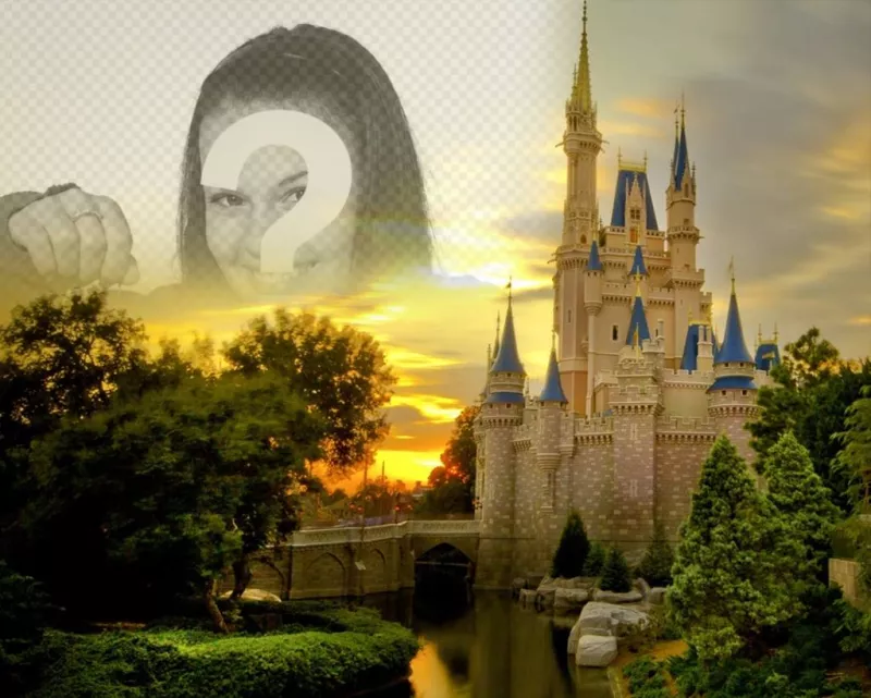 Photomontage to put your photo along with a fairytale castle ..