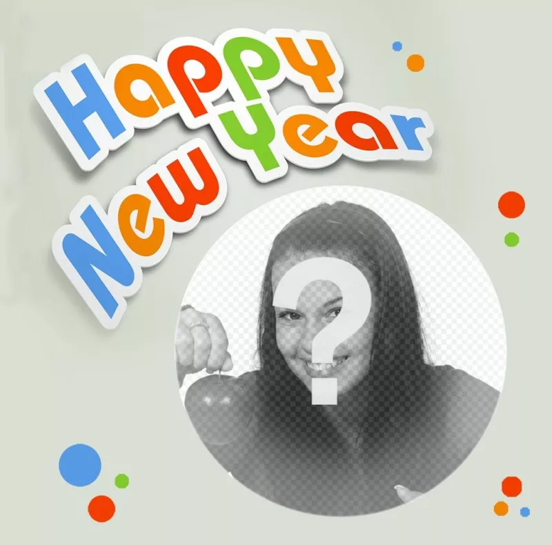Happy New Year photo effect to your photo ..