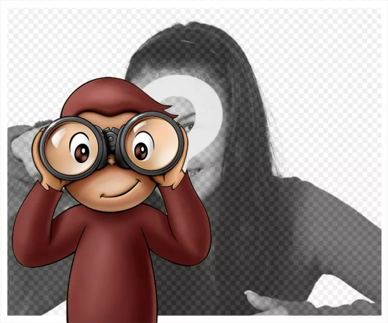 Children's photo effect of Curious George to your photo ..