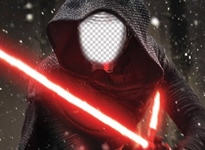 Photomontage of Kylo Ren to put your photo in his face ..