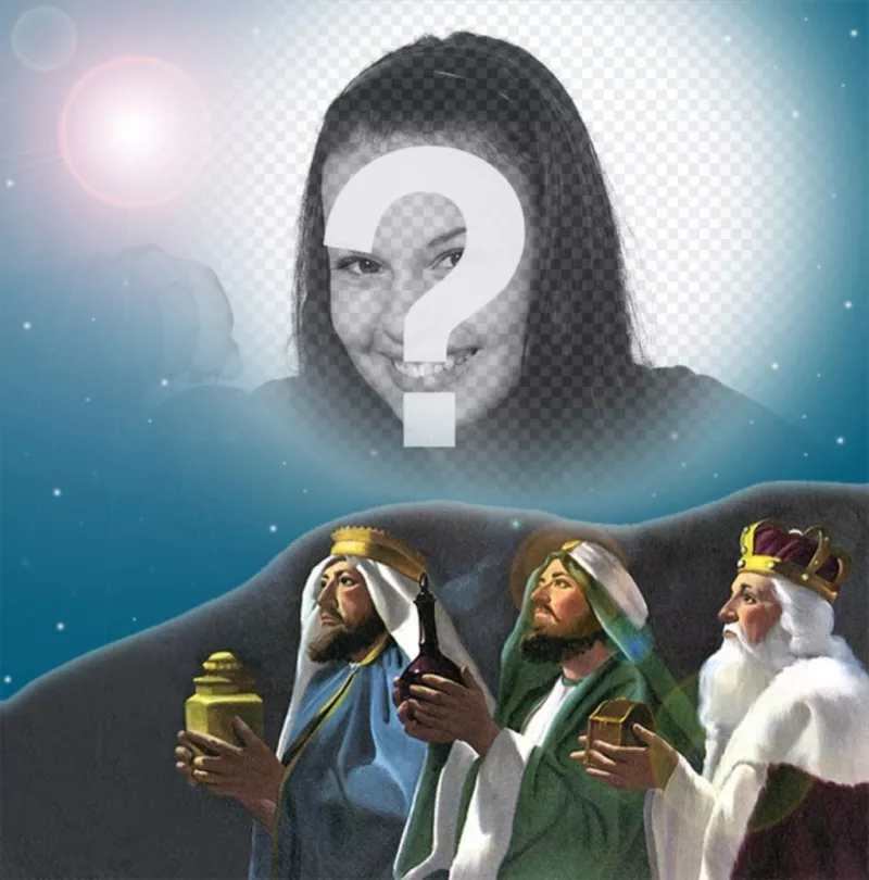 Photo effect of the Three Kings to your profile picture ..