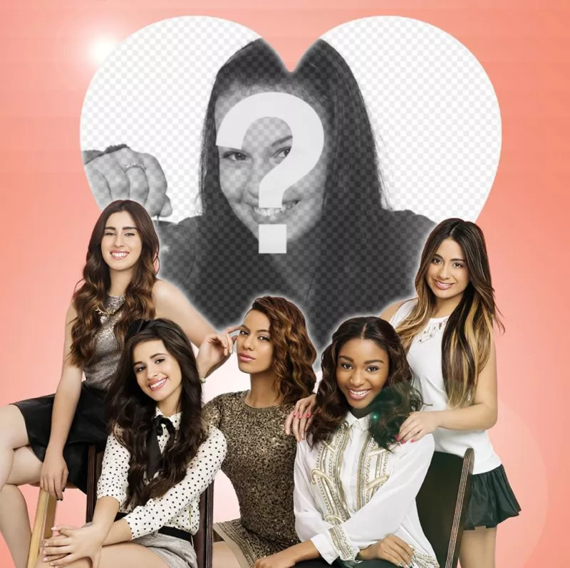 Photo effect with Fifth Harmony to upload your photo ..