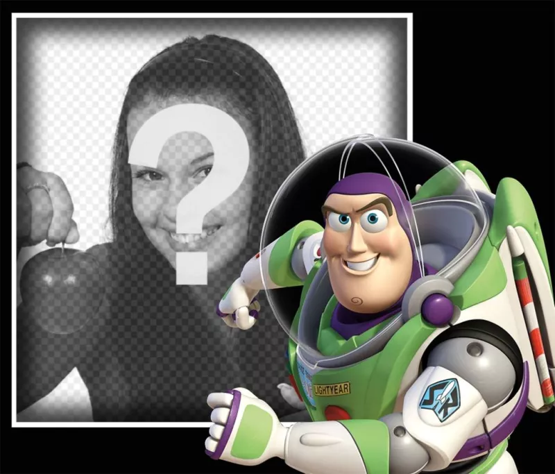 Photo effect with Buzz Lightyear to upload a photo ..