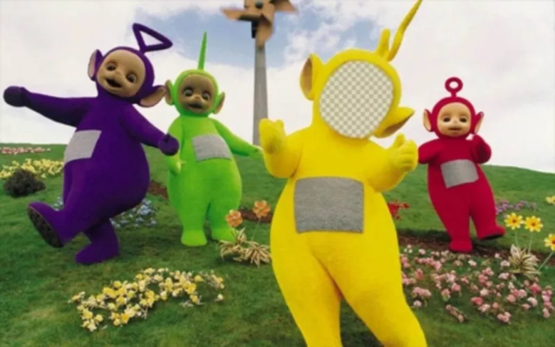 Photomontage of the Teletubbies to edit and put your face ..