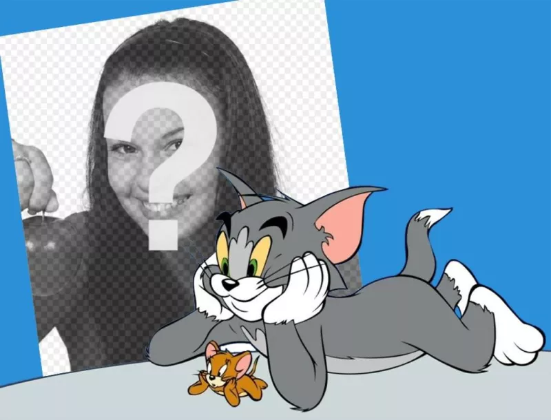 Your photo with Tom and Jerry with this photo effect ..