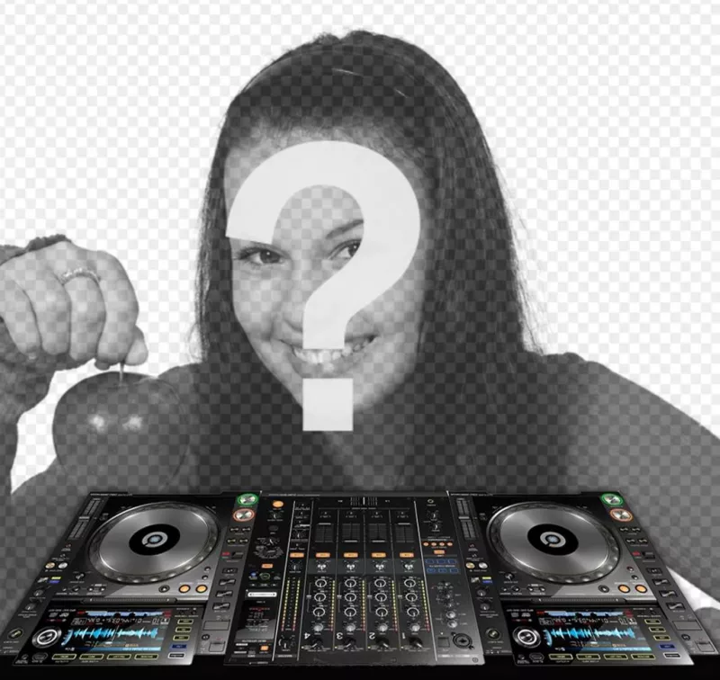 Photo effect to put your photo with a DJ mixer for free ..