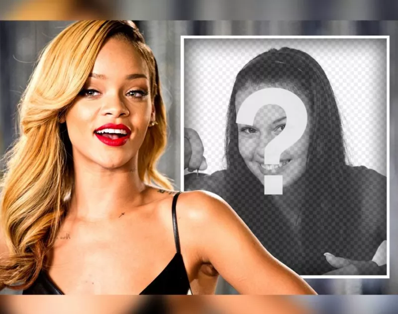 Original photo effect for fans of Rihanna to edit with your photo ..