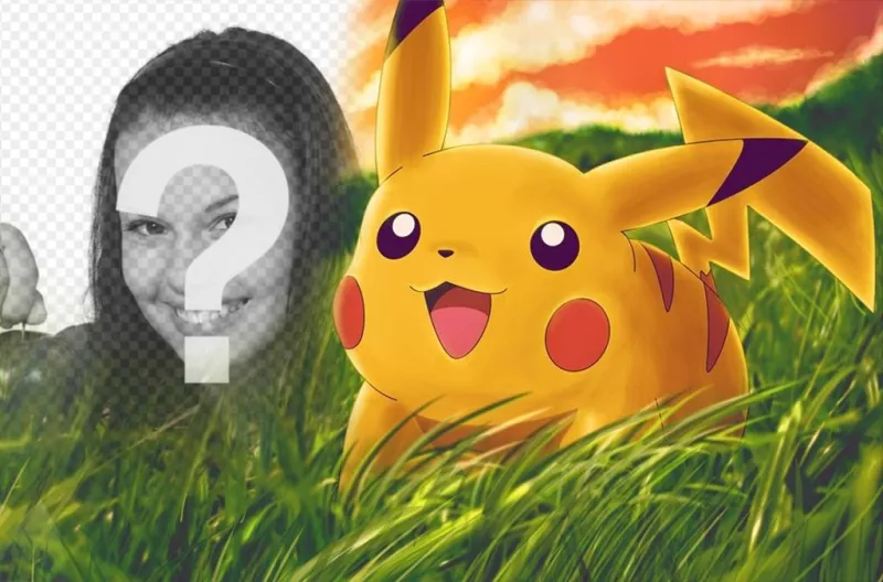 Photo effect to add to Pikachu in your photo online ..