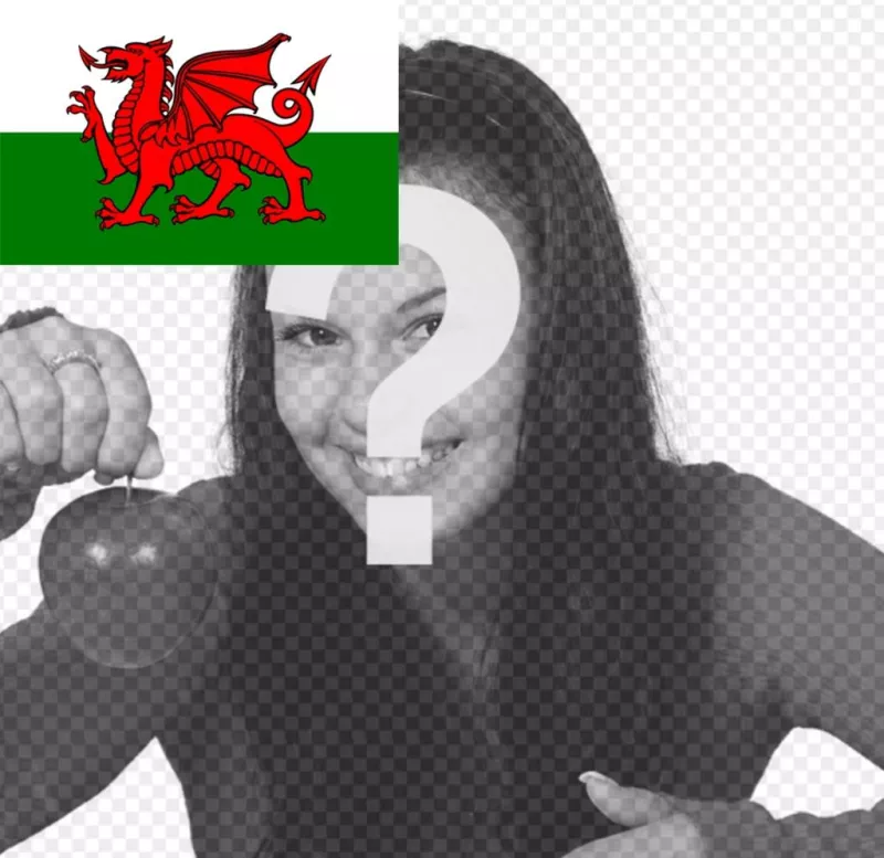 Flag of Wales to put in a corner of your photos for free ..
