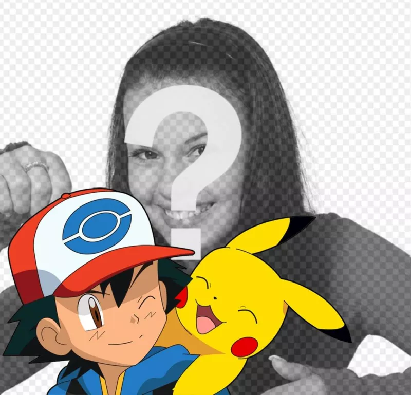 Effect with Ash and Pikachu where you can add your photo for free ..