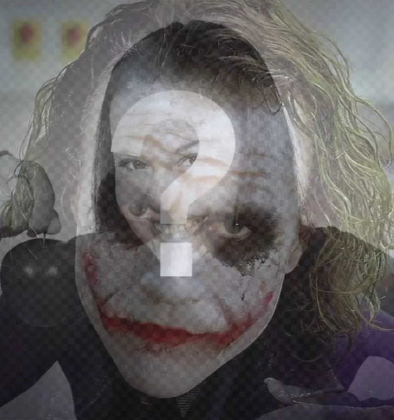 Joker filter for your photo online ..