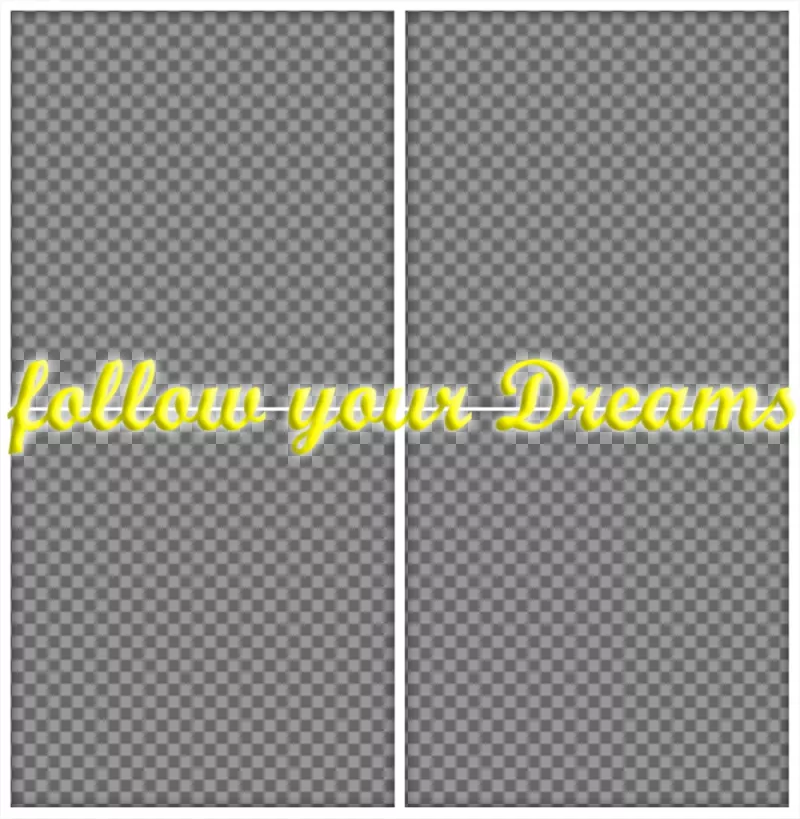 Photo collage with the phrase FOLLOW YOUR DREAMS to upload 4 of your photos ..