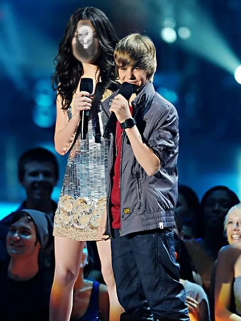 Photomontage of Miranda Cosgrove and Justin Bieber to do..