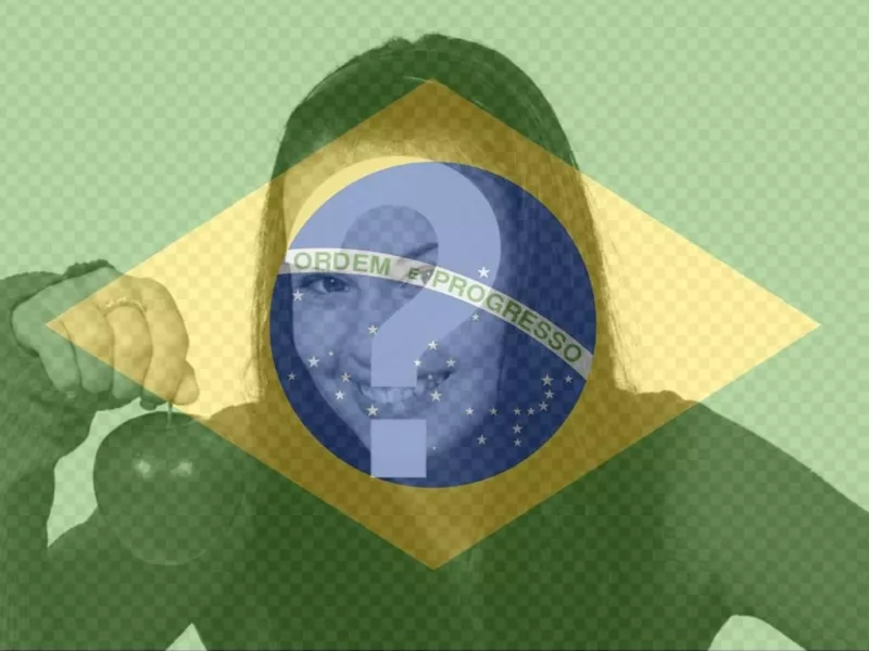 Put the Brazilian flag next to your online photo ..