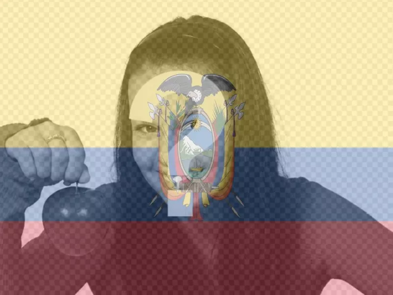 Photomontage to put the flag of Ecuador along with your..