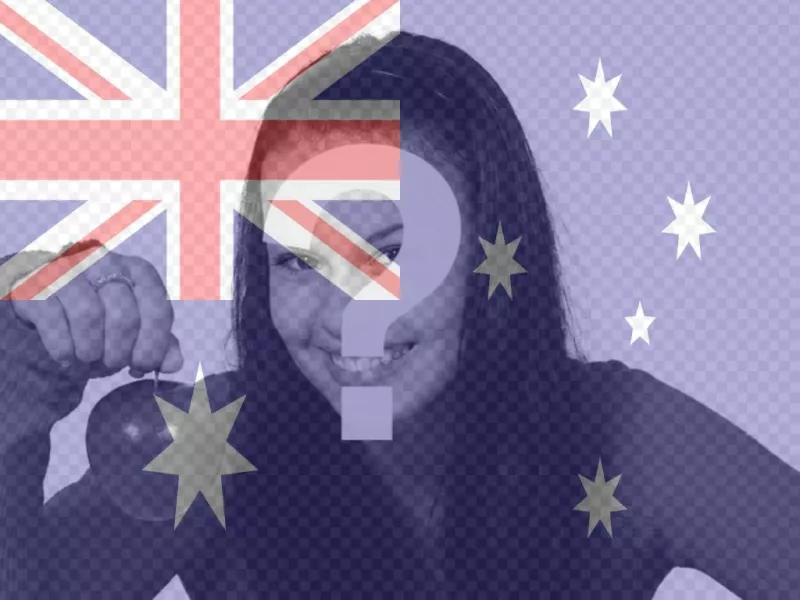 Australian flag to put on your photo online.  ..