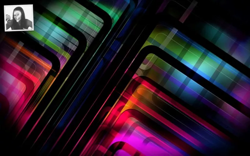 Twitter background of abstract lines, customizable with your..