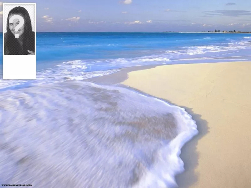 Beach background for twitter. To personalize it with your..