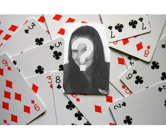 photomontage to put ur photo on the ace in the deck are u