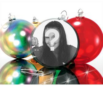 christmas photo effect to put ur picture on christmas ball very funny